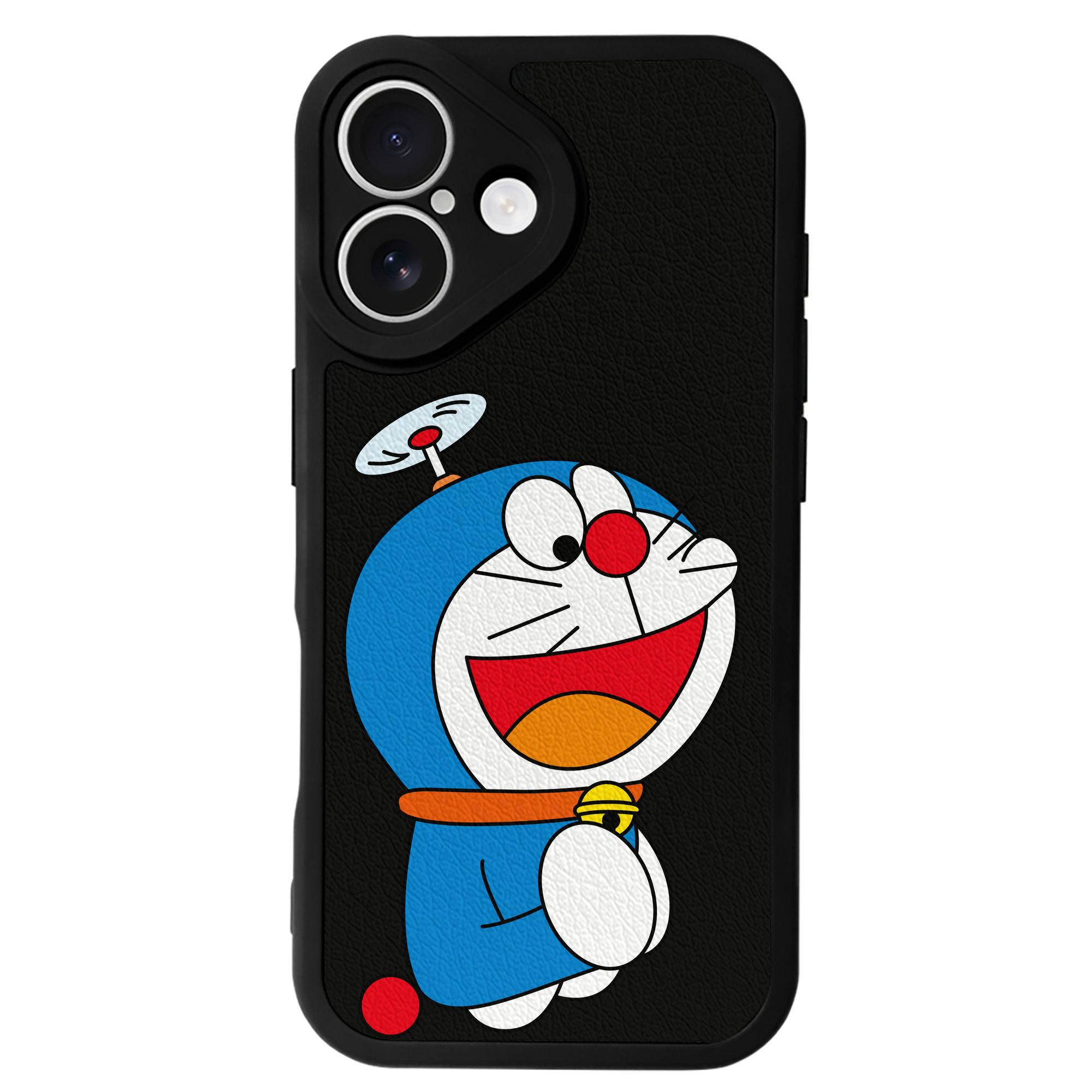 （画像用） ドラえもん Doraemon 【iPhone 16シリーズ対応】シリコンスマホケース（レザー調） 材質：シリコン